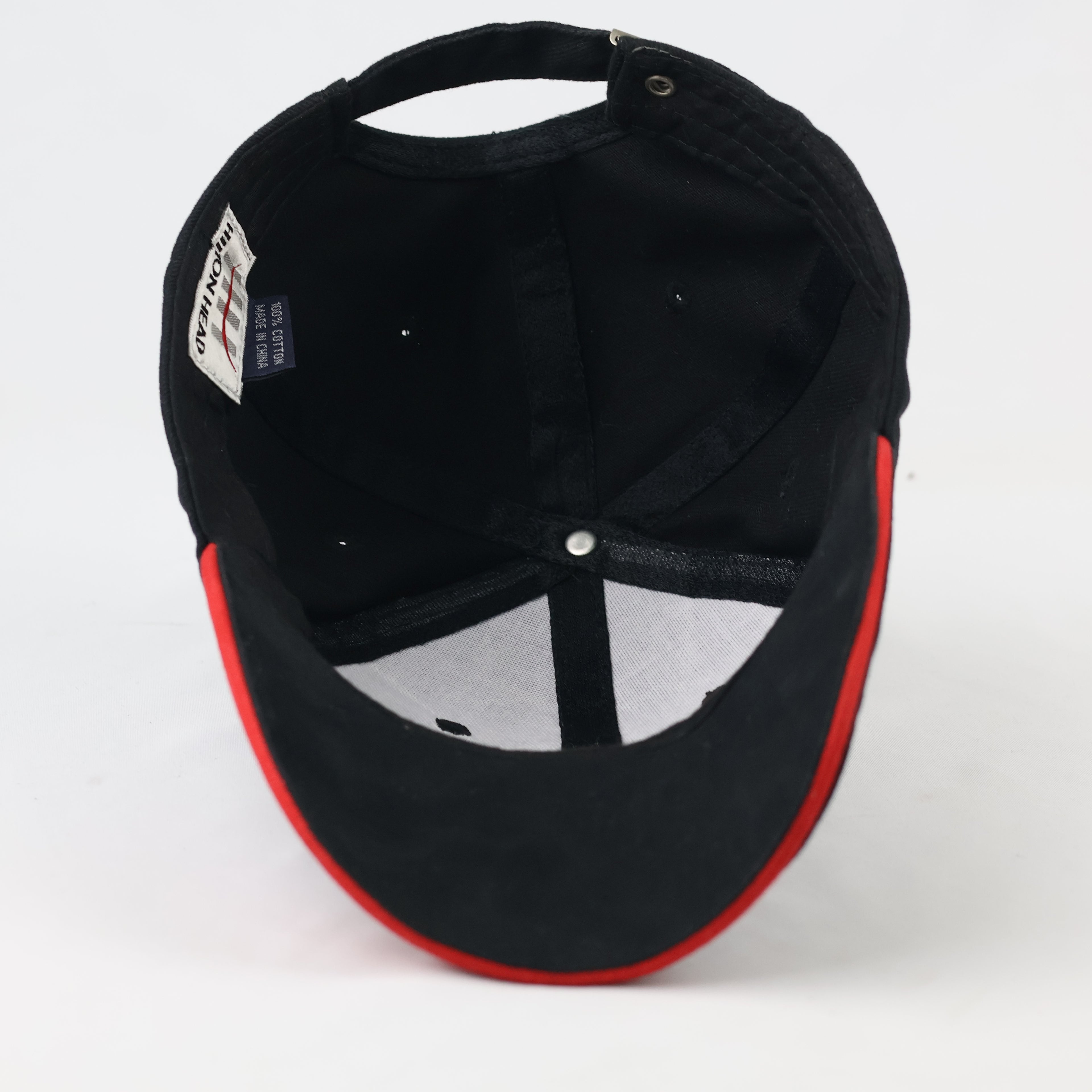 Thrifted Hilton Head MAN Trucking Black & Red Cap