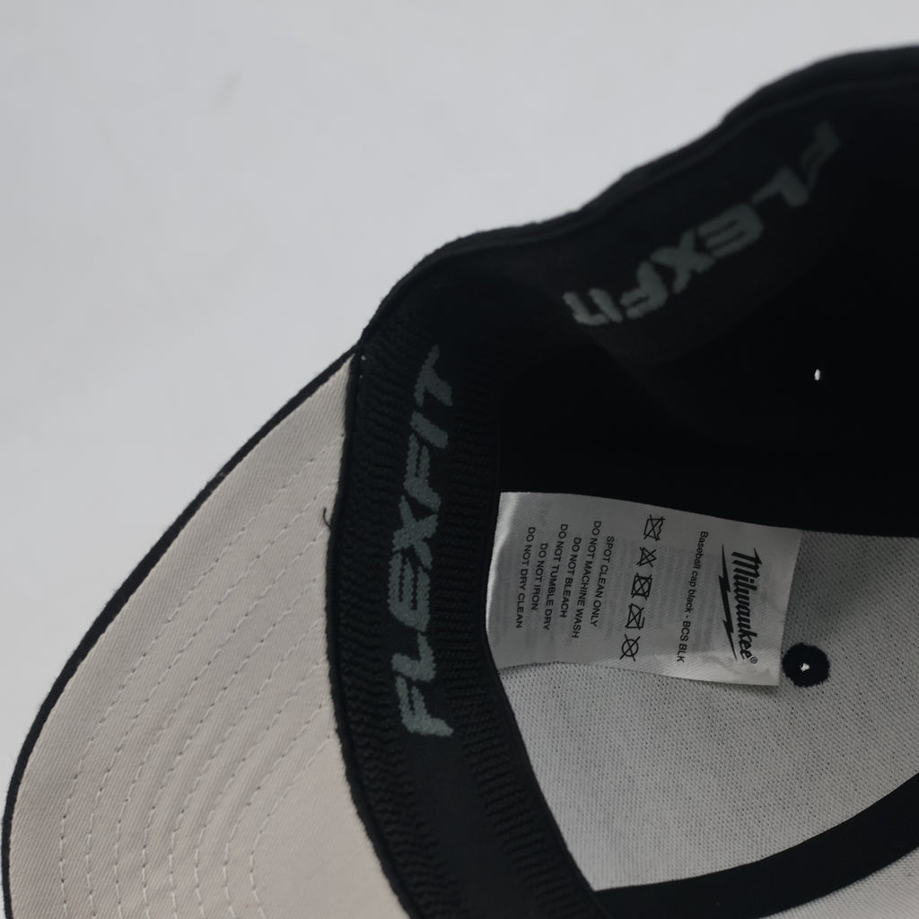 Thrifted Milwaukee Tools Stretch Fit Black Hat (57-59cm) | 10577