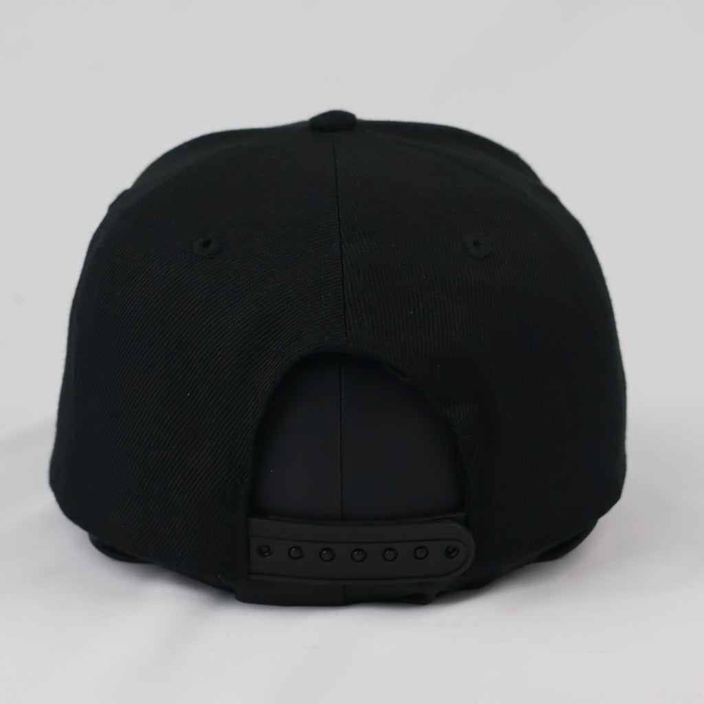 Thrifted Black Sorry Mom Tattoo Hat | Green Underbrim Snapback