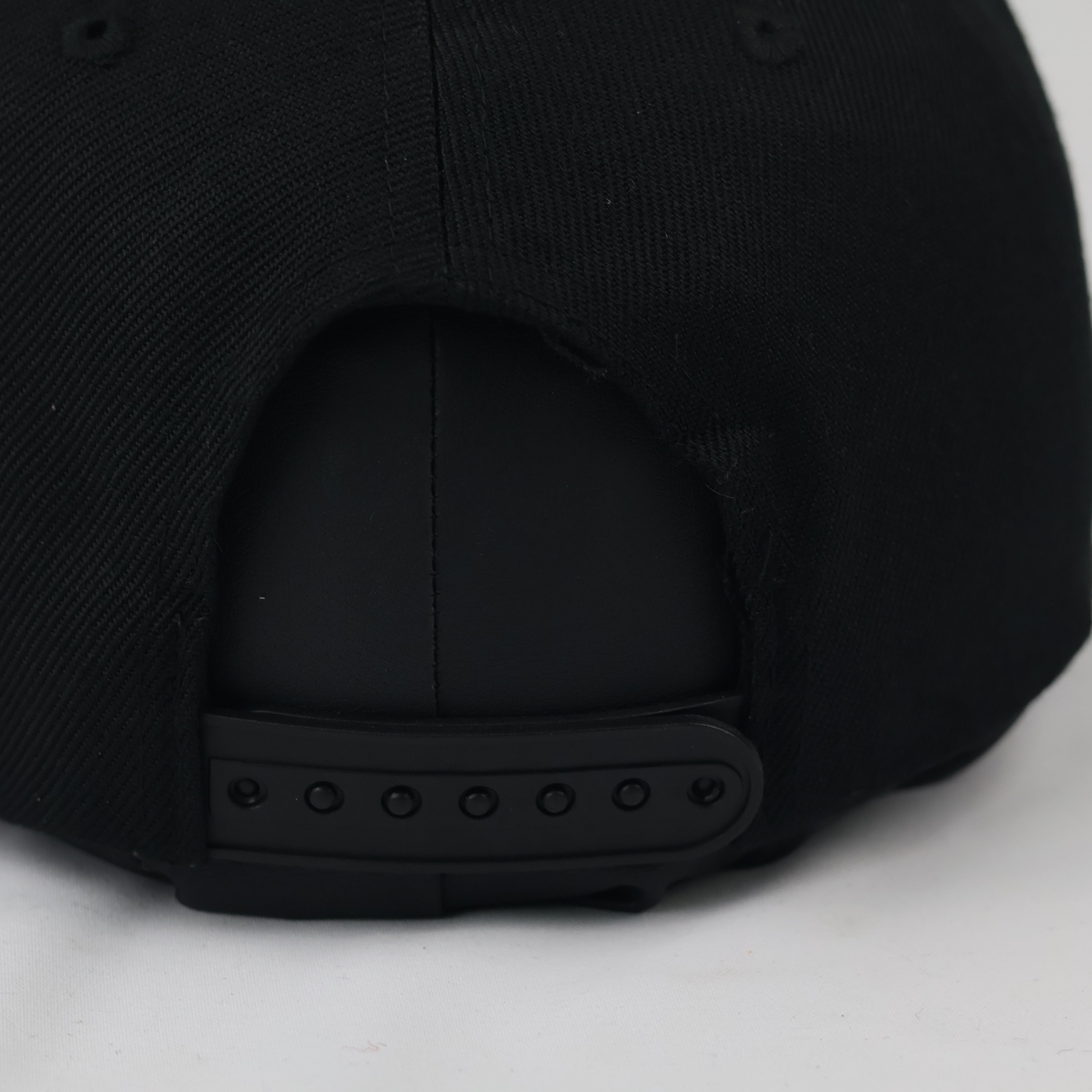 Thrifted Black Sorry Mom Tattoo Hat | Green Underbrim Snapback