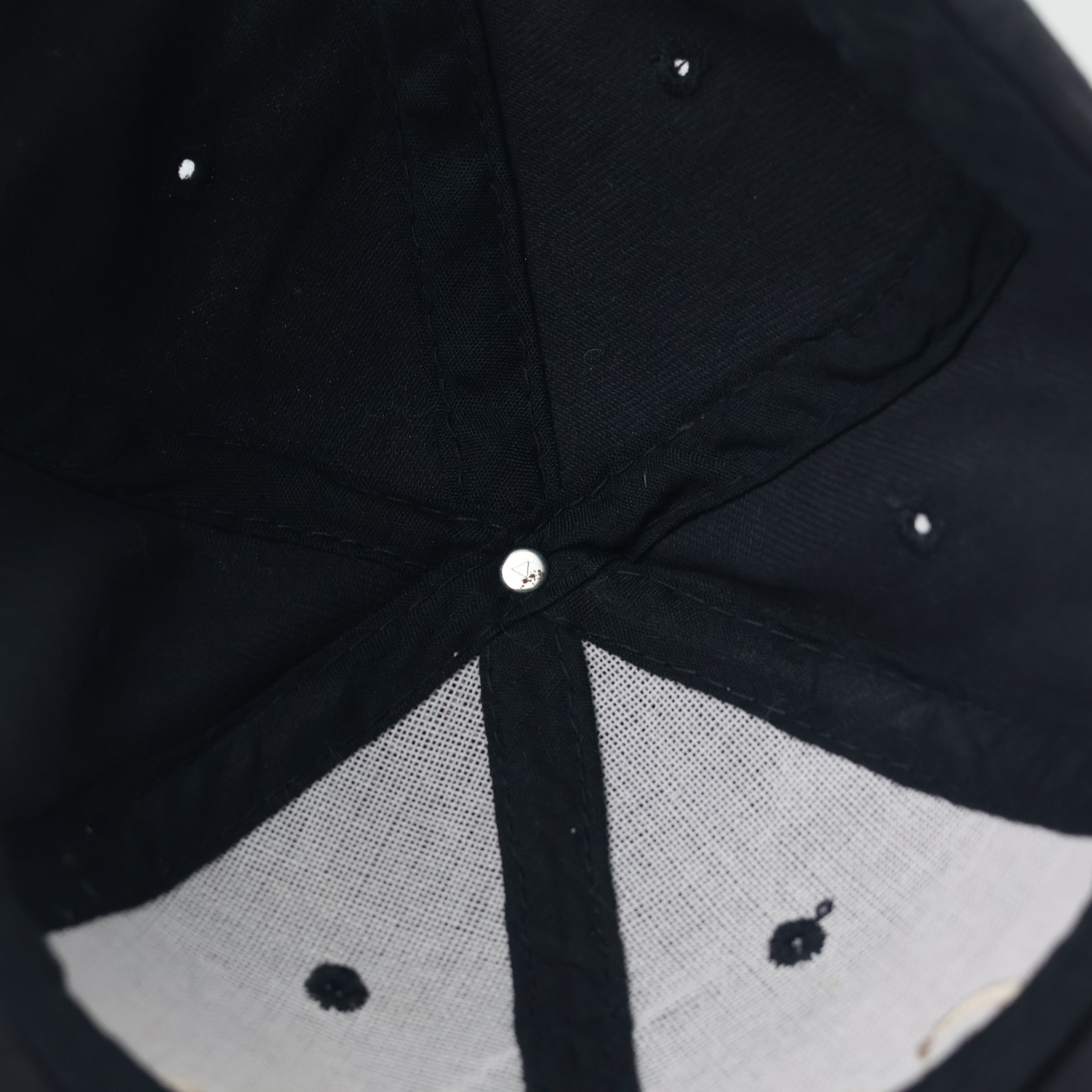Thrifted Navy Blue Captain Hat with Faux Suede Visor | 56-58cm