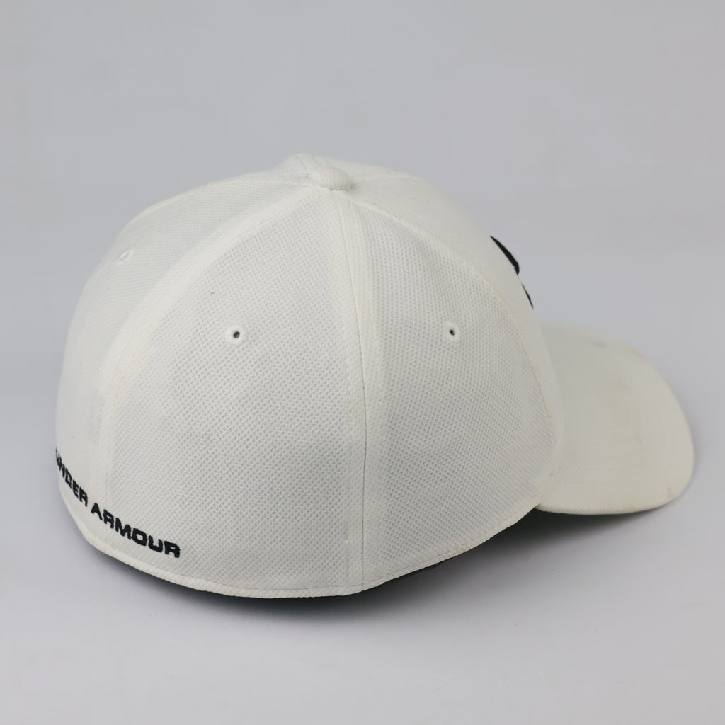 Thrifted Under Armour UA Classic Fit Cap | White & Black