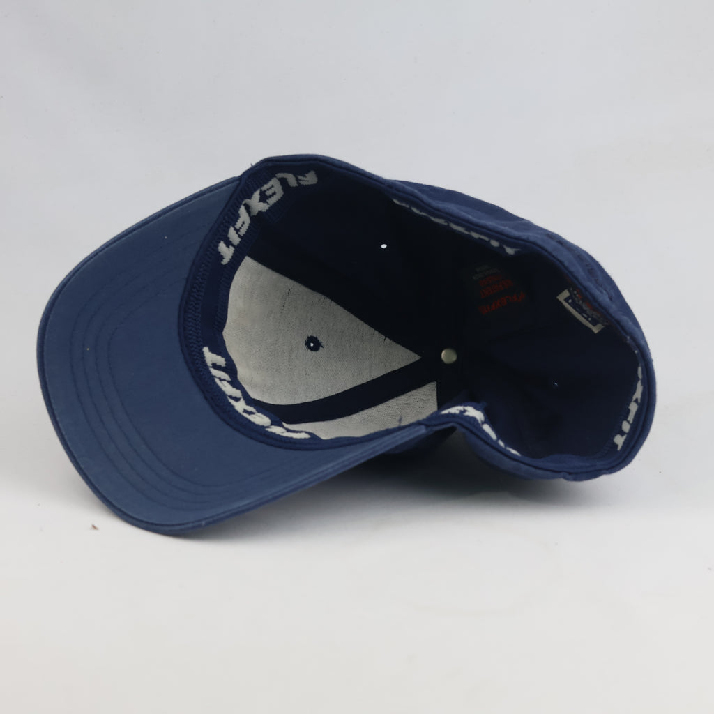 Thrifted Yupoong Flexfit Plain Navy Workwear Hat (58-60cm) | 10575