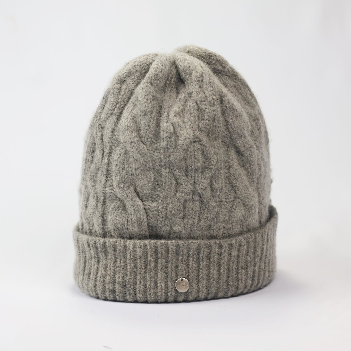 Lafuma Outdoor Beanie Korean | Soft Cable Knit Grey