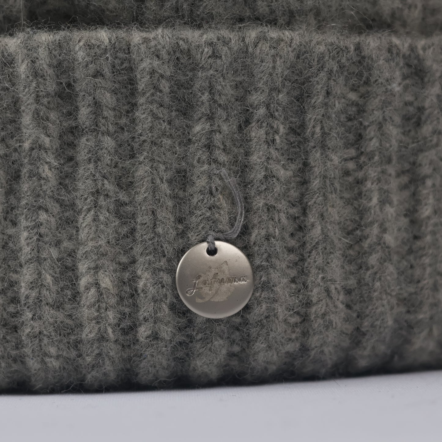 Lafuma Outdoor Beanie Korean | Soft Cable Knit Grey