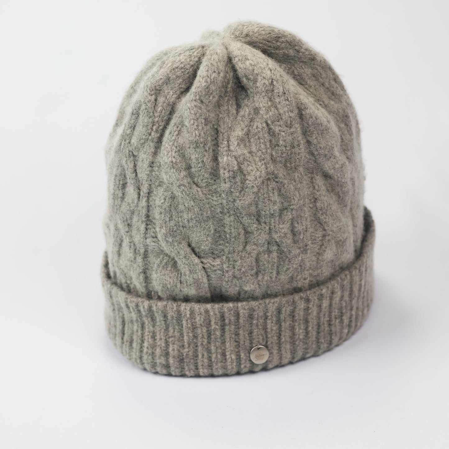 Lafuma Outdoor Beanie Korean | Soft Cable Knit Grey