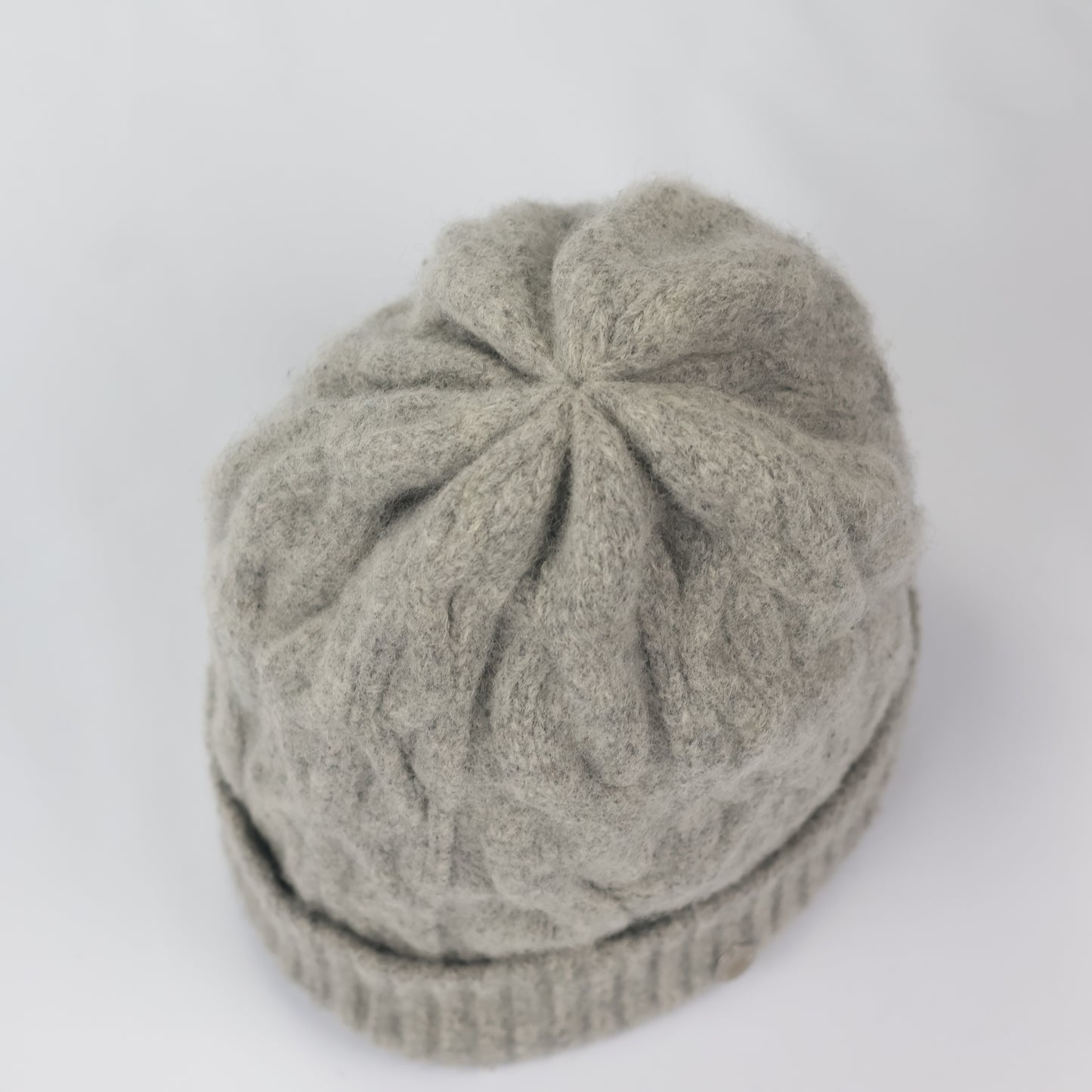 Lafuma Outdoor Beanie Korean | Soft Cable Knit Grey