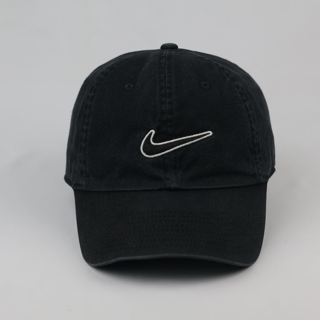 Thrifted Nike Heritage 86 Black Cap | Adjustable Strapback
