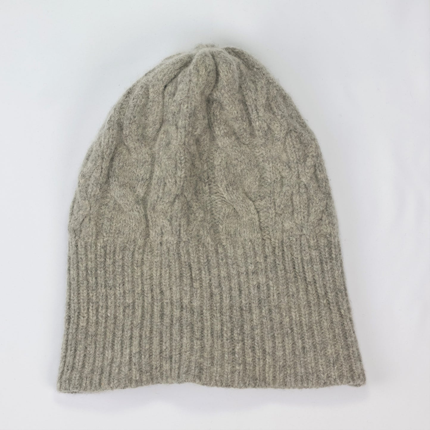 Lafuma Outdoor Beanie Korean | Soft Cable Knit Grey