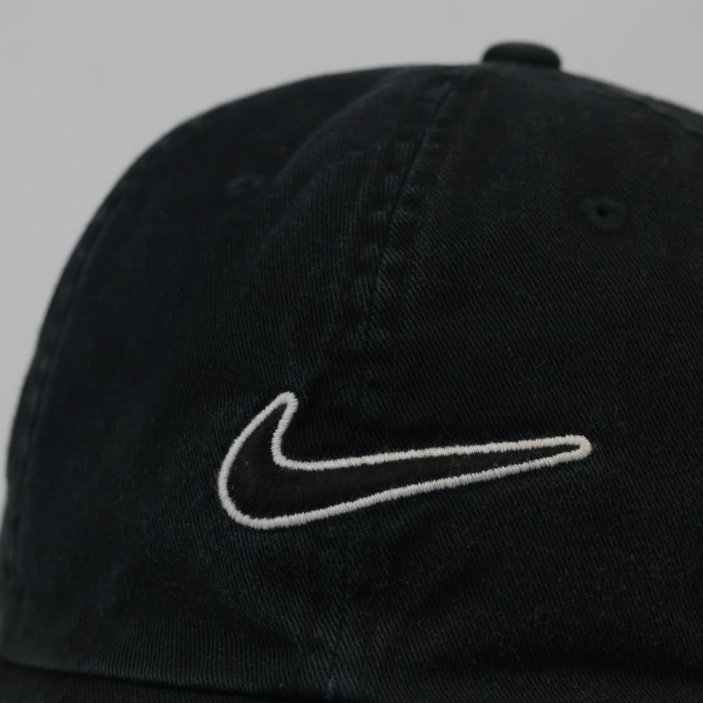Thrifted Nike Heritage 86 Black Cap | Adjustable Strapback