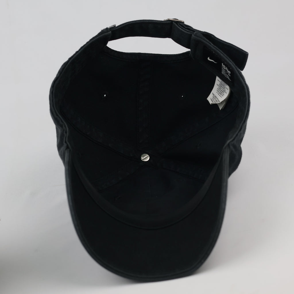 Thrifted Nike Heritage 86 Black Cap | Adjustable Strapback