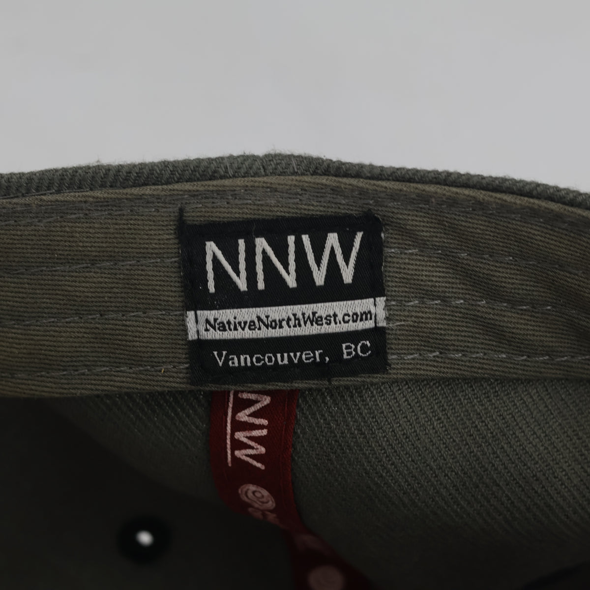 Thrifted Native Origins Salmon Print Gray Baseball Cap (57-58cm) | 10572