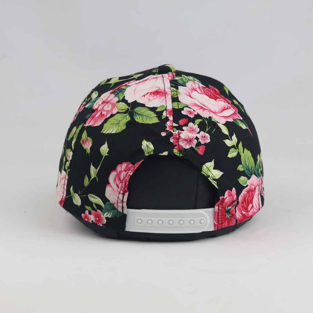 Thrifted New York Pink Roses Black Baseball Cap (56-57cm) | 10571