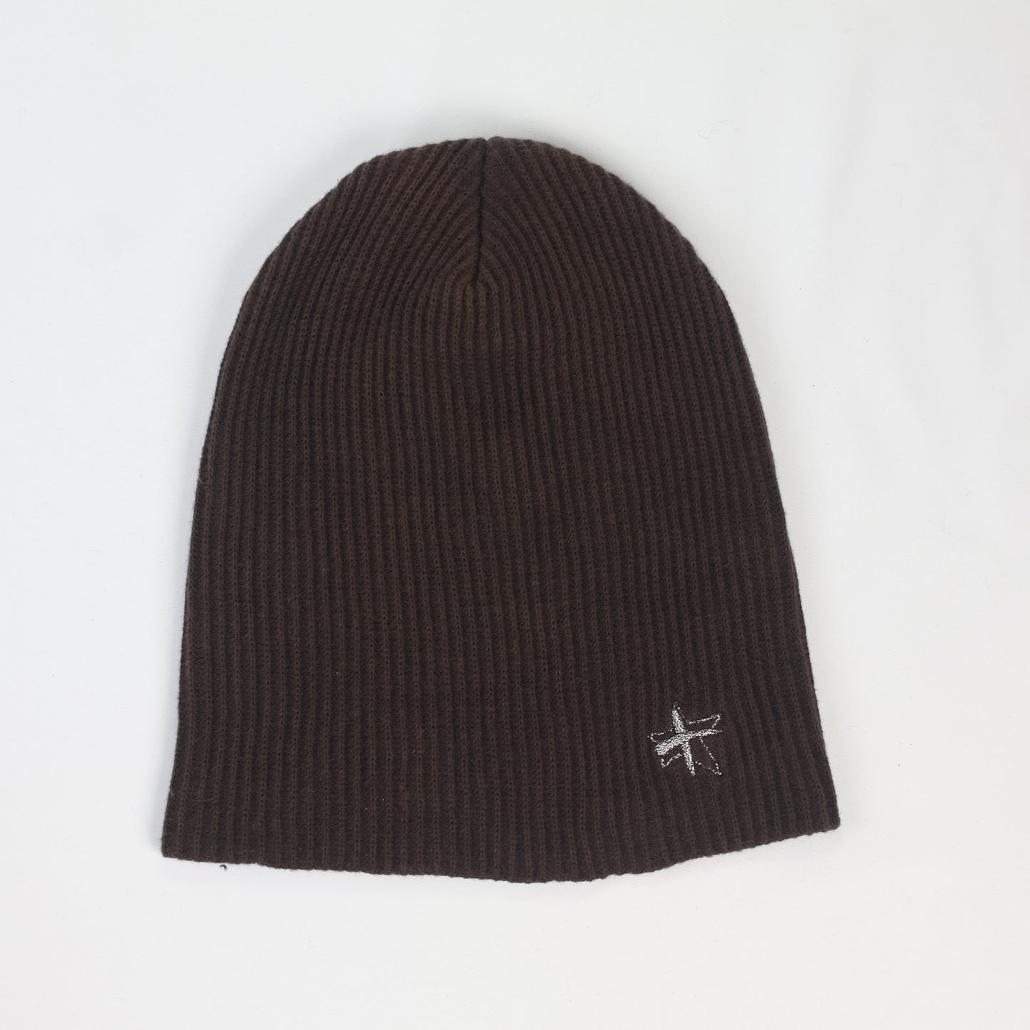 Chocolate Brown Korean Beanie | "Hum" Authentic Ribbed Knit Hat | Earth Tone