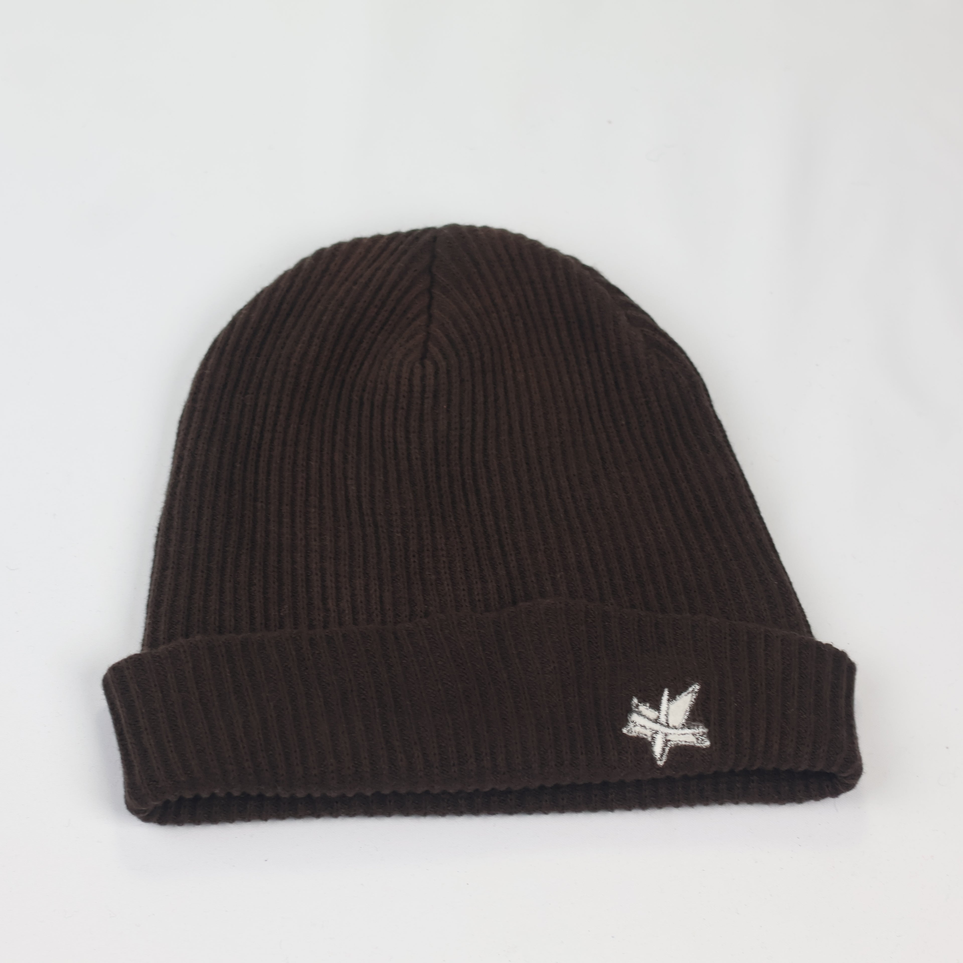 Chocolate Brown Korean Beanie | "Hum" Authentic Ribbed Knit Hat | Earth Tone