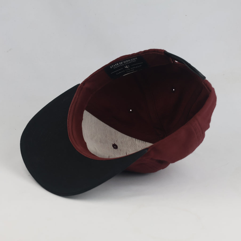 Thrifted State of Wow Minimalist Flat Brim Cap (57-58cm) | 10568