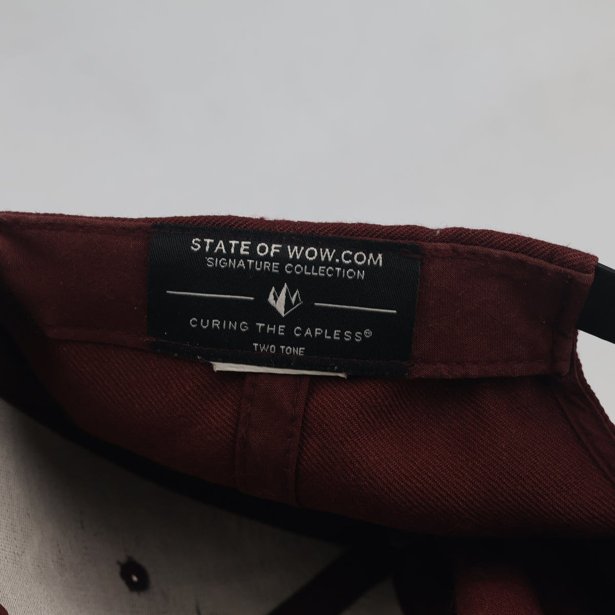Thrifted State of Wow Minimalist Flat Brim Cap (57-58cm) | 10568