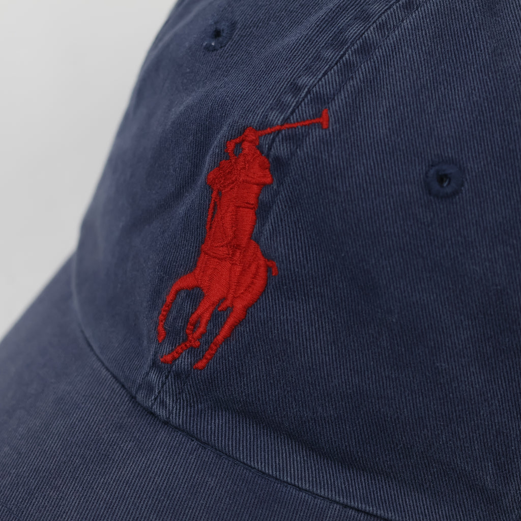 Polo Ralph Lauren Heritage Racing Thrifted  Cap - Navy Blue - Adjustable Strapback
