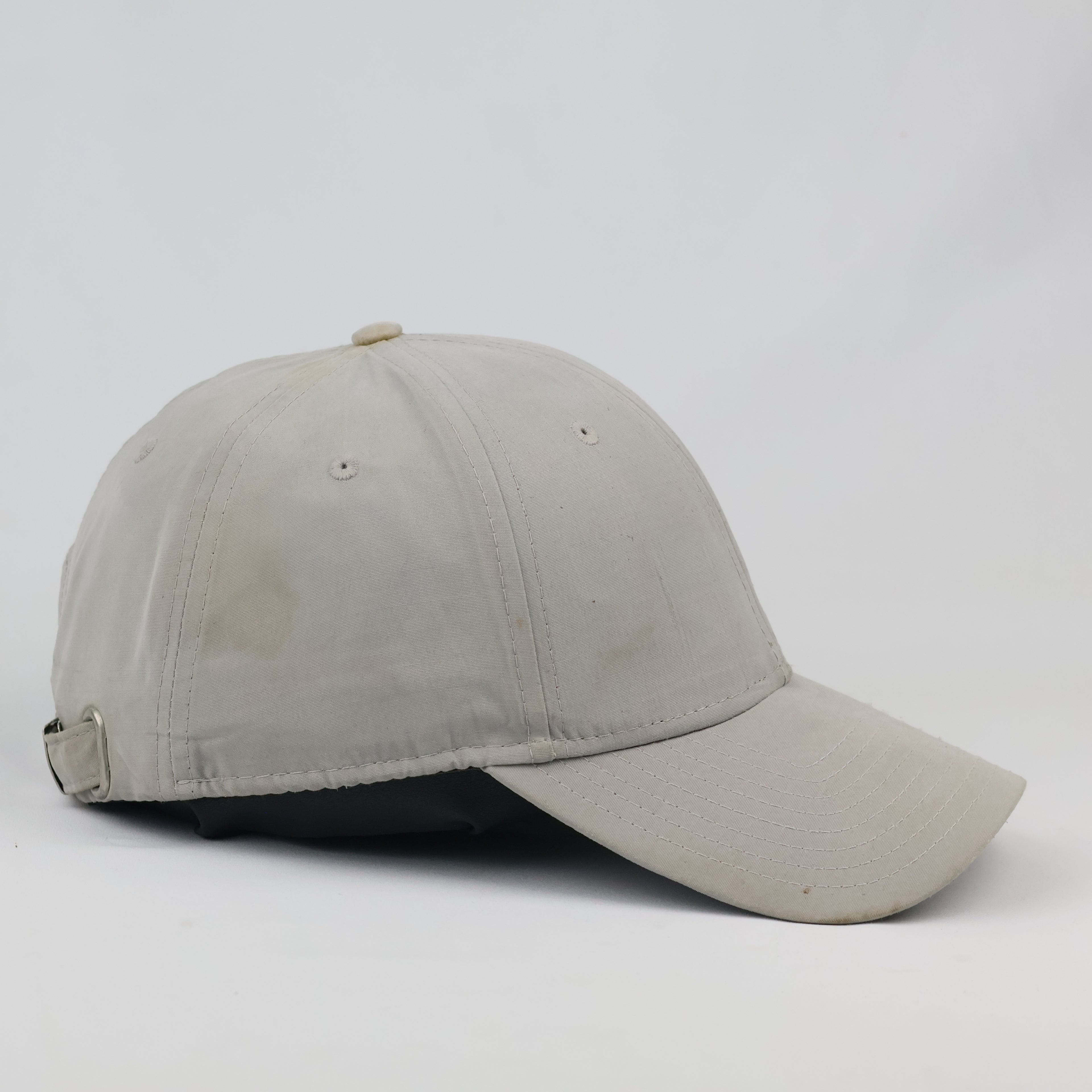Thrifted NY Yankees New Era Cap | Grey Metal Badge Dad Hat