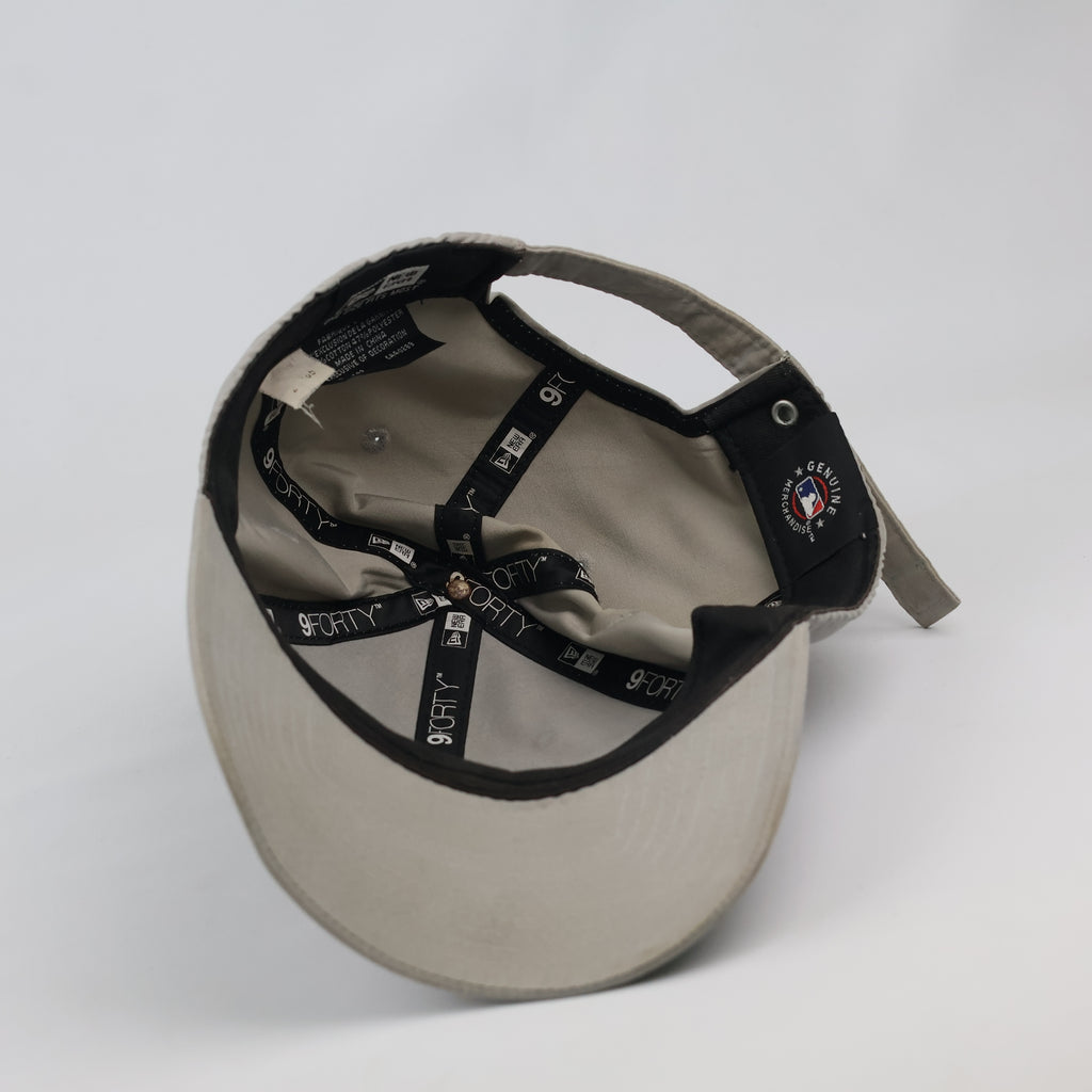 Thrifted NY Yankees New Era Cap | Grey Metal Badge Dad Hat