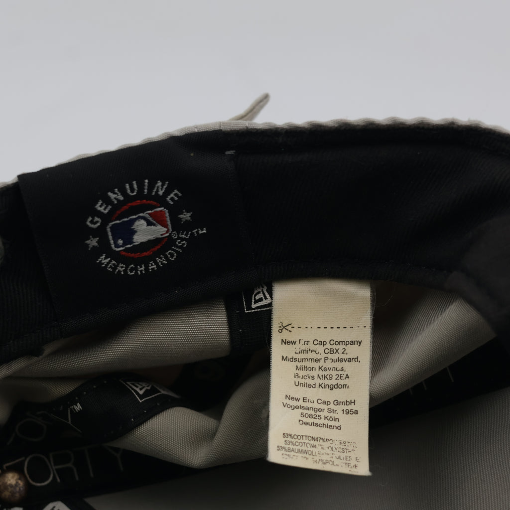 Thrifted NY Yankees New Era Cap | Grey Metal Badge Dad Hat