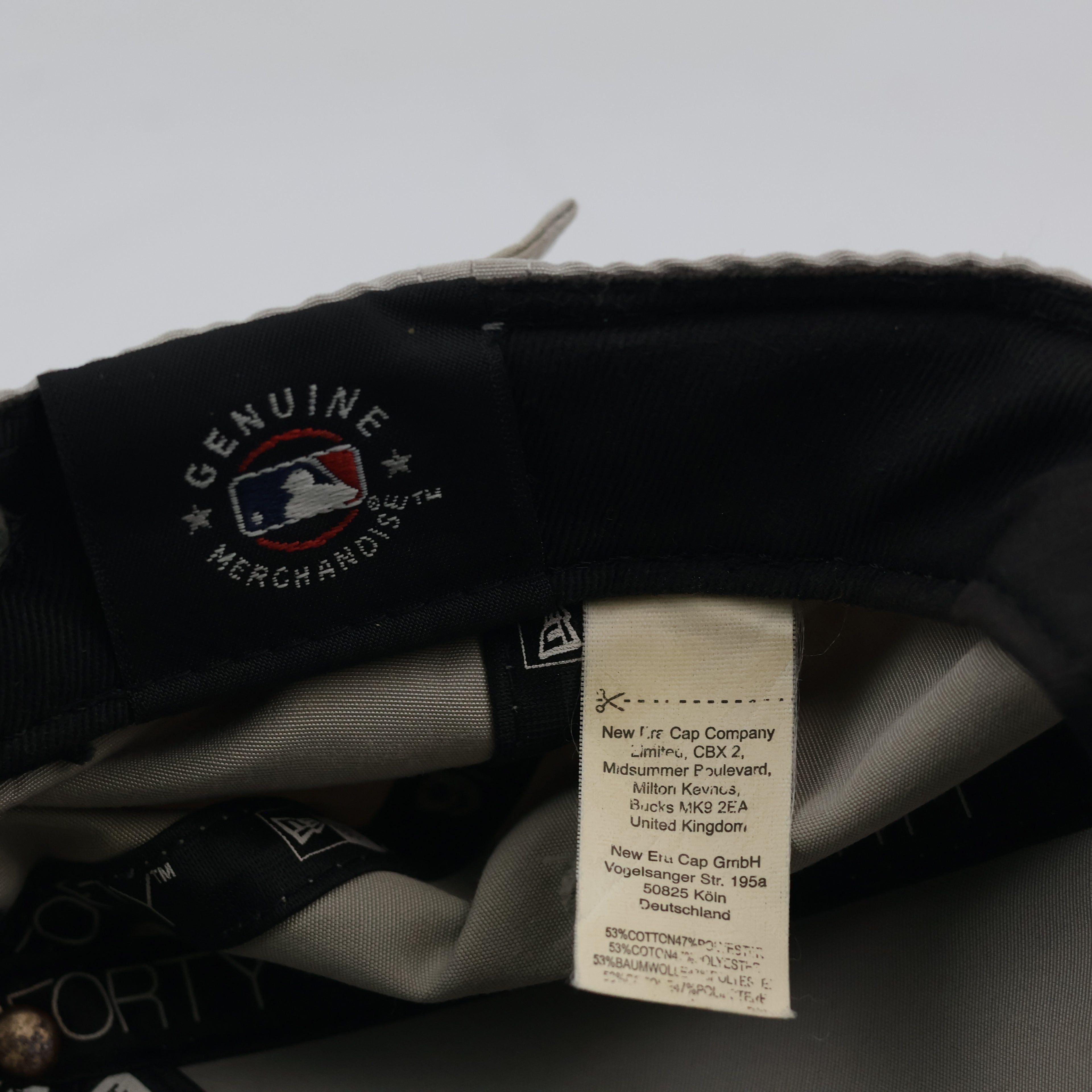 Thrifted NY Yankees New Era Cap | Grey Metal Badge Dad Hat