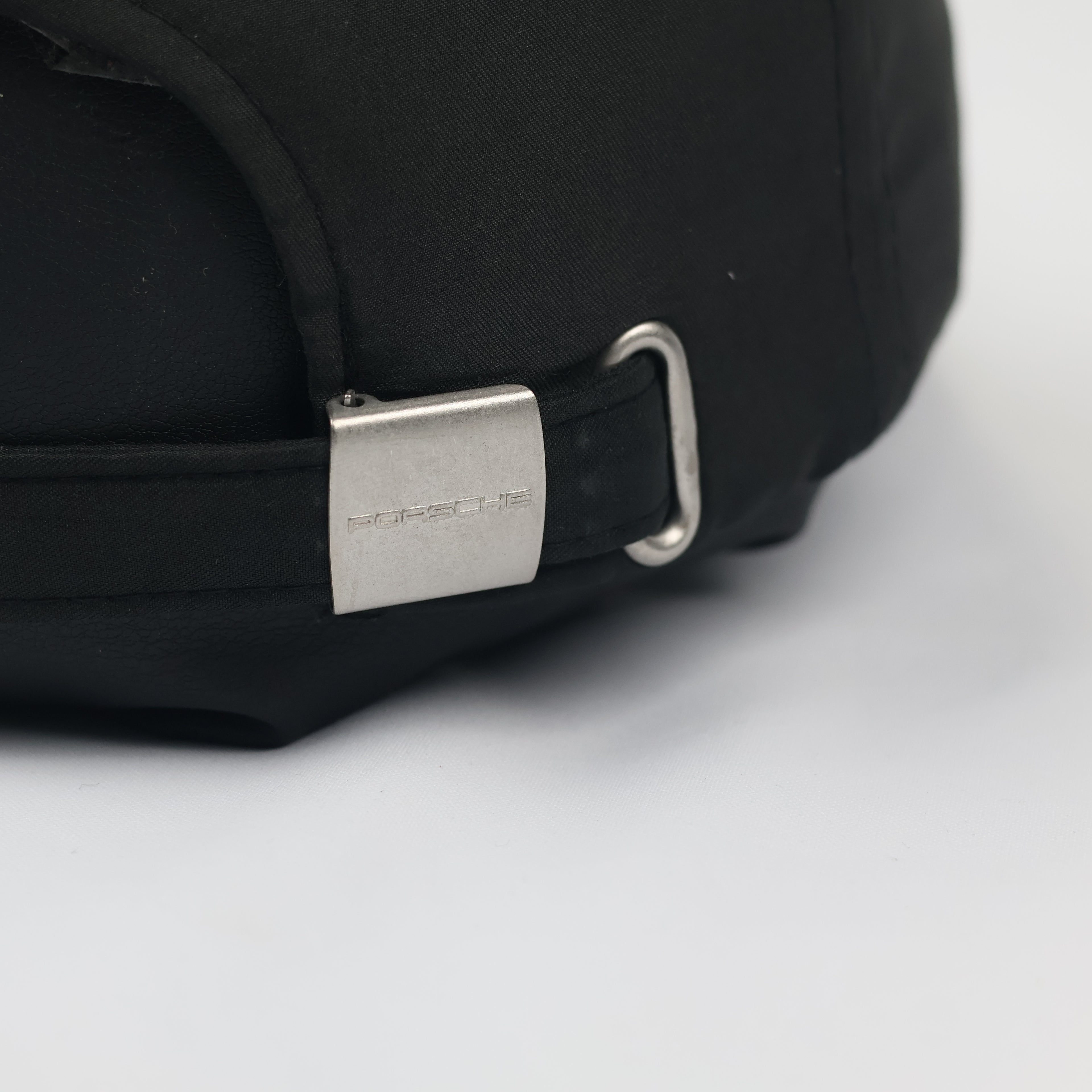 Genuine Porsche Performance Cap - Black with Tan Piping - One Size