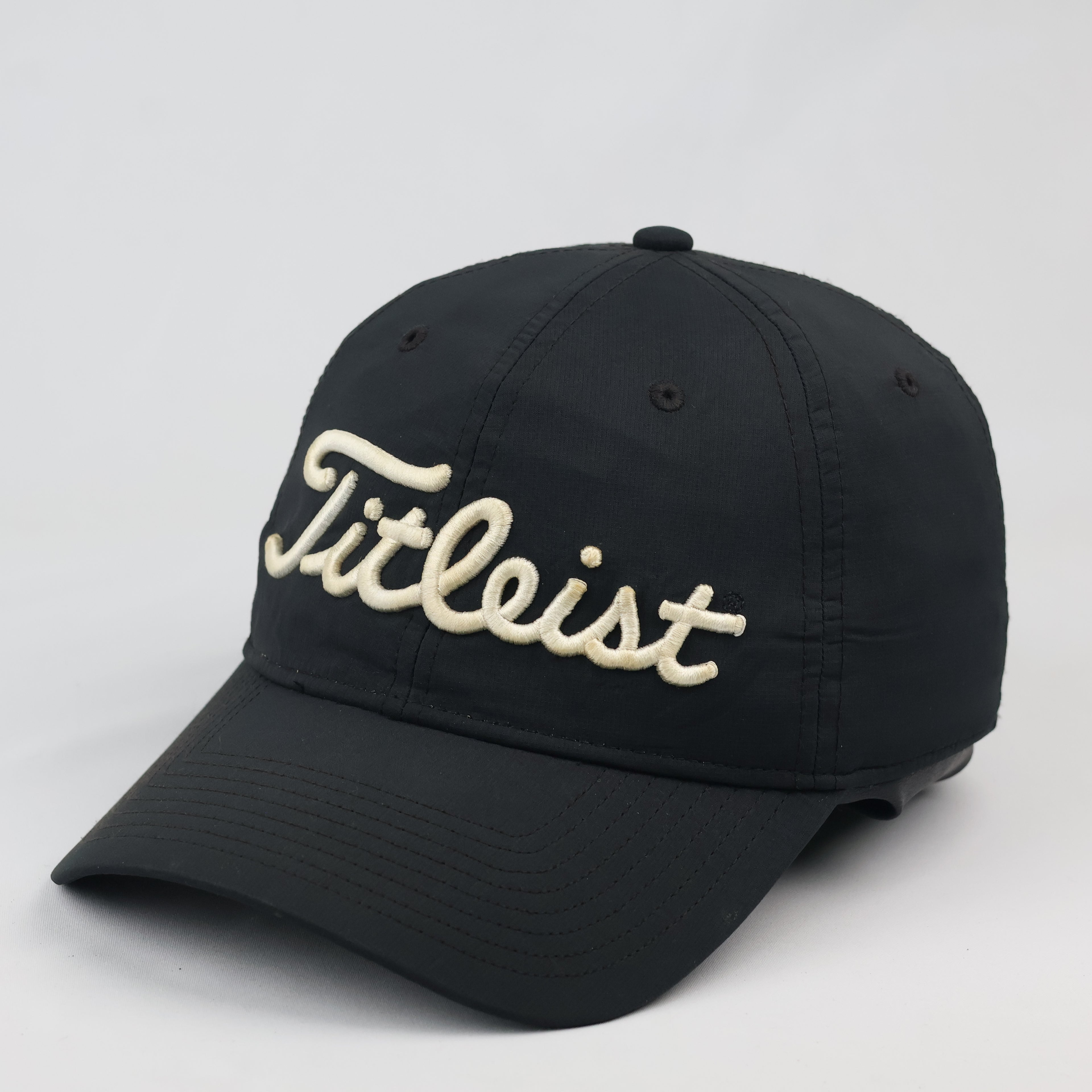 Thrifted Titleist SAM Golftime Golf Hat | Black Strapback