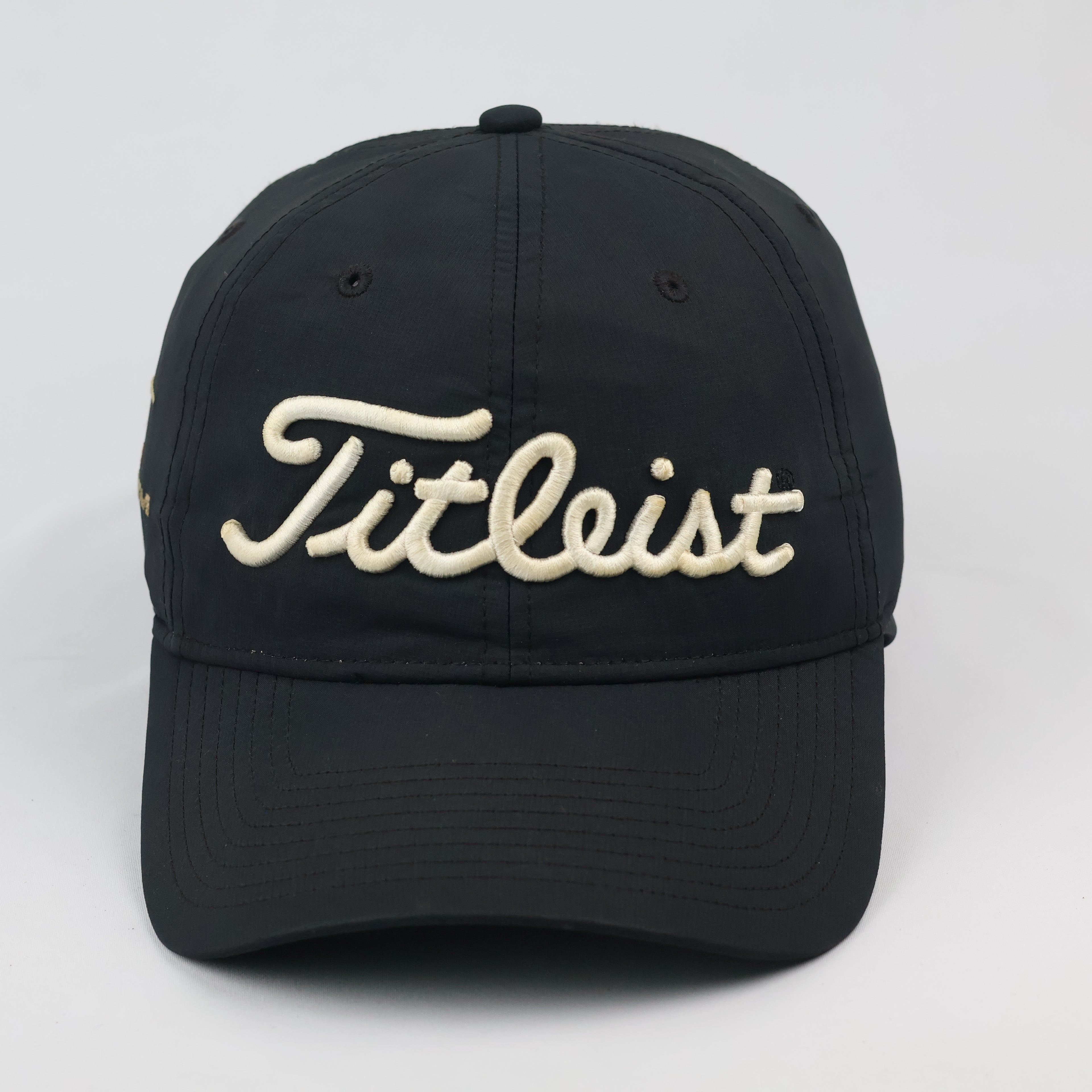 Thrifted Titleist SAM Golftime Golf Hat | Black Strapback