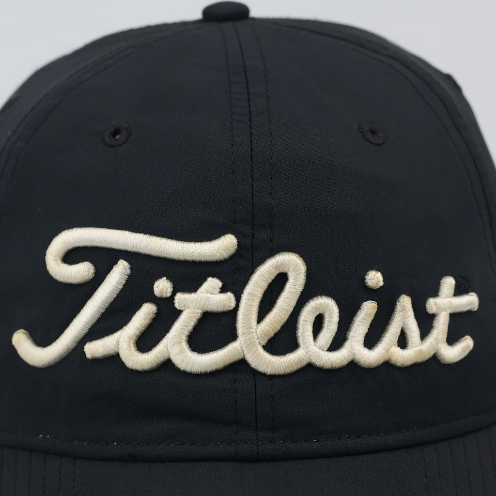 Thrifted Titleist SAM Golftime Golf Hat | Black Strapback