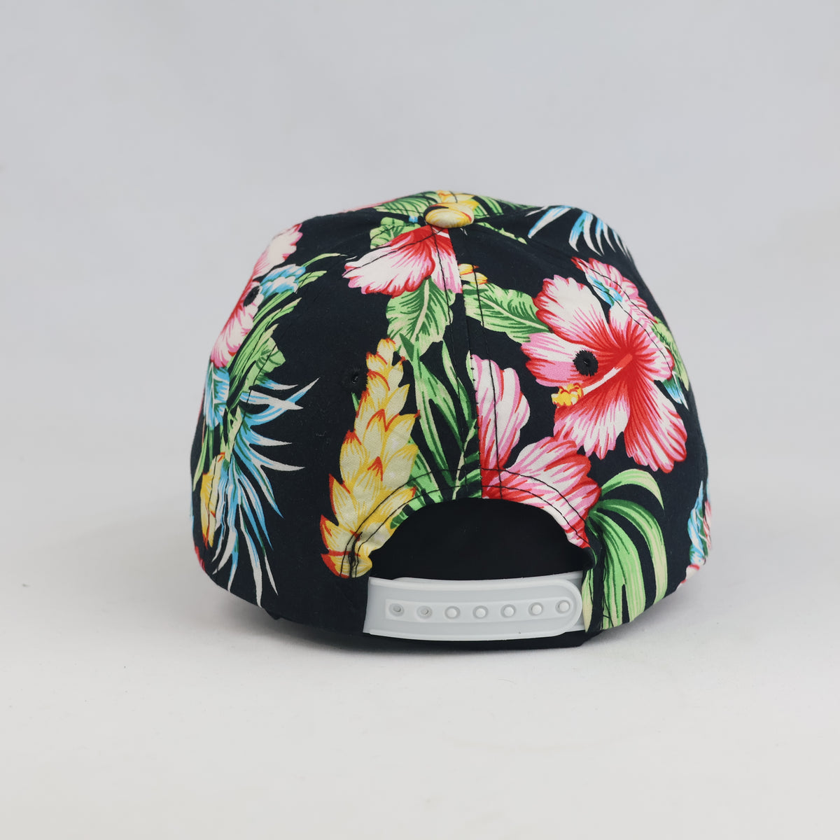 Thrifted New York Summer Hibiscus Print Baseball Cap (54cm) | 10562