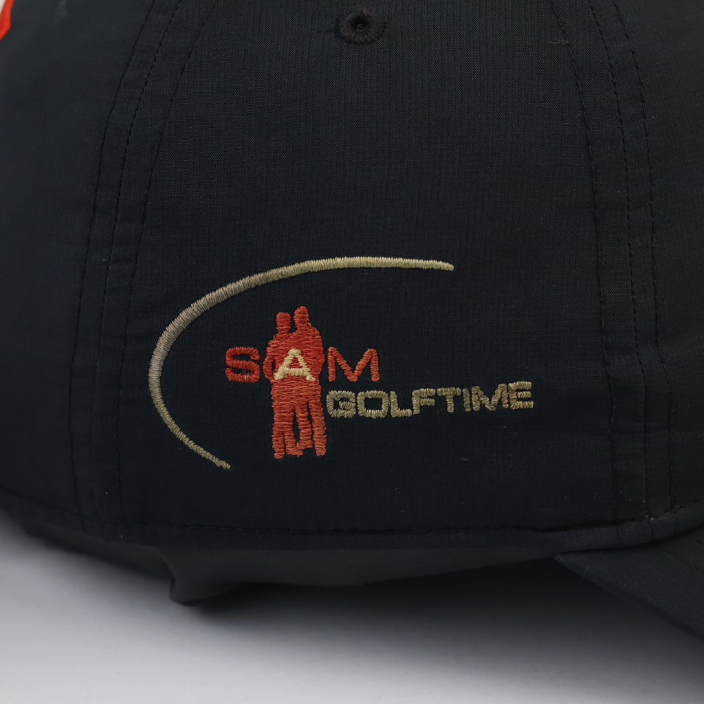 Thrifted Titleist SAM Golftime Golf Hat | Black Strapback