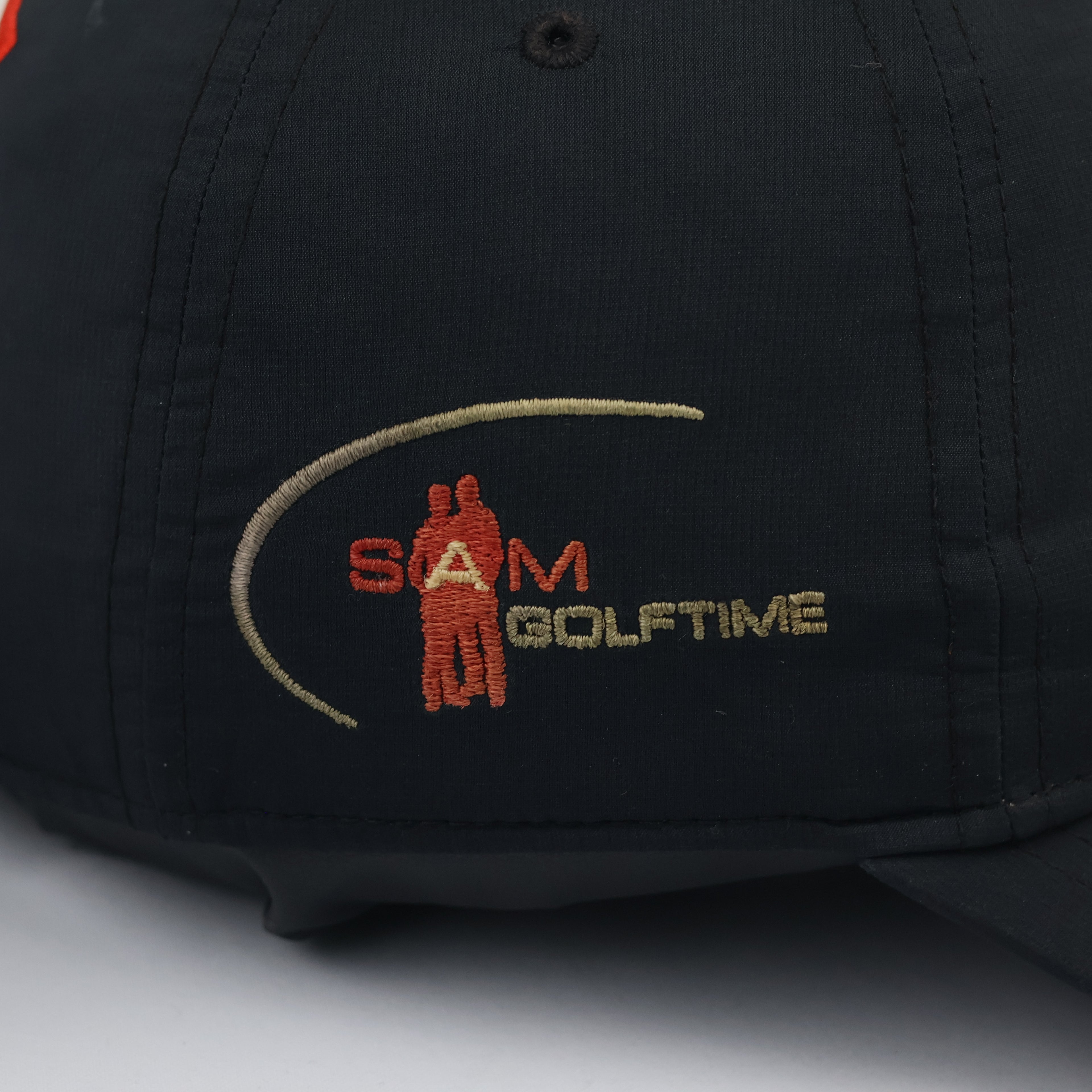 Thrifted Titleist SAM Golftime Golf Hat | Black Strapback