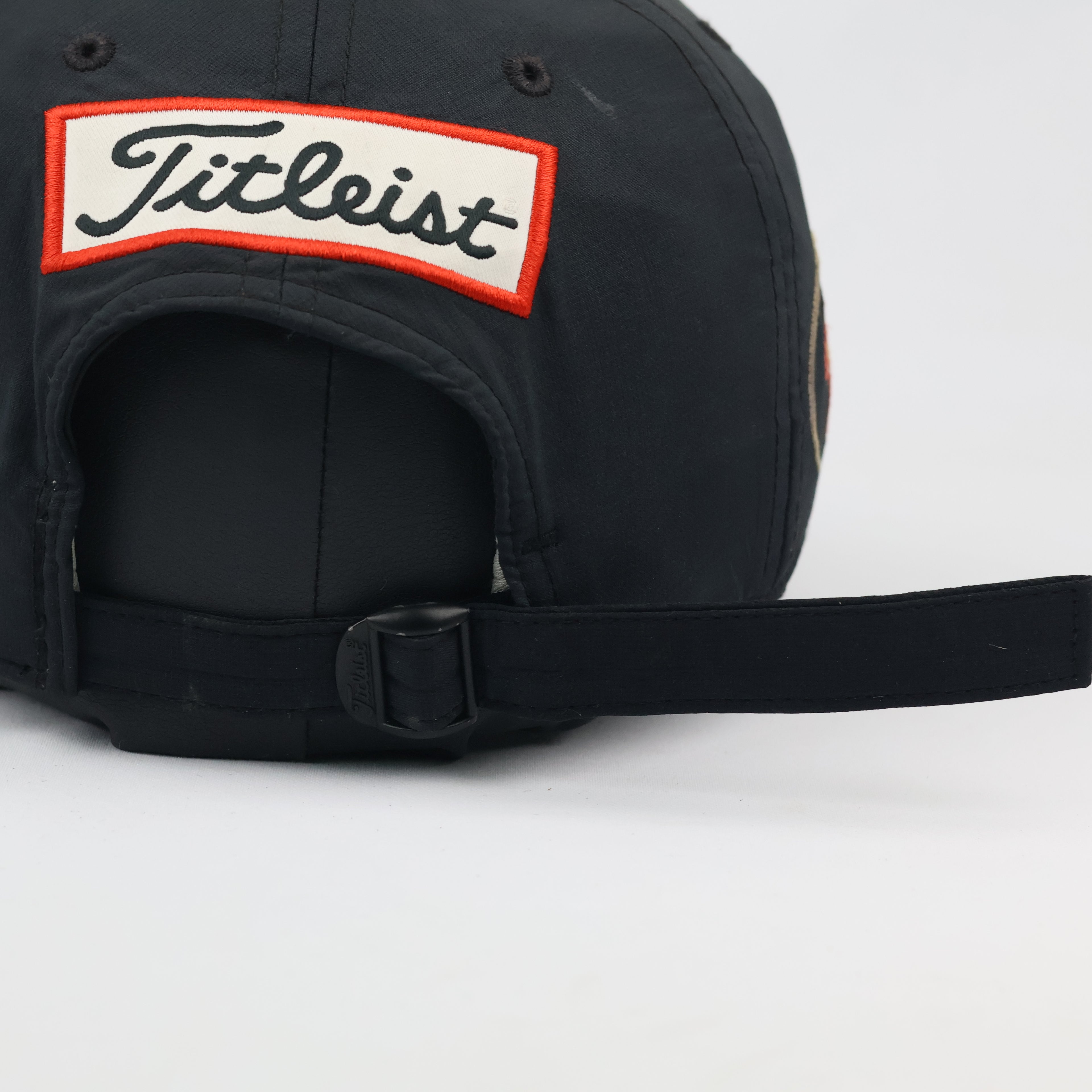 Thrifted Titleist SAM Golftime Golf Hat | Black Strapback