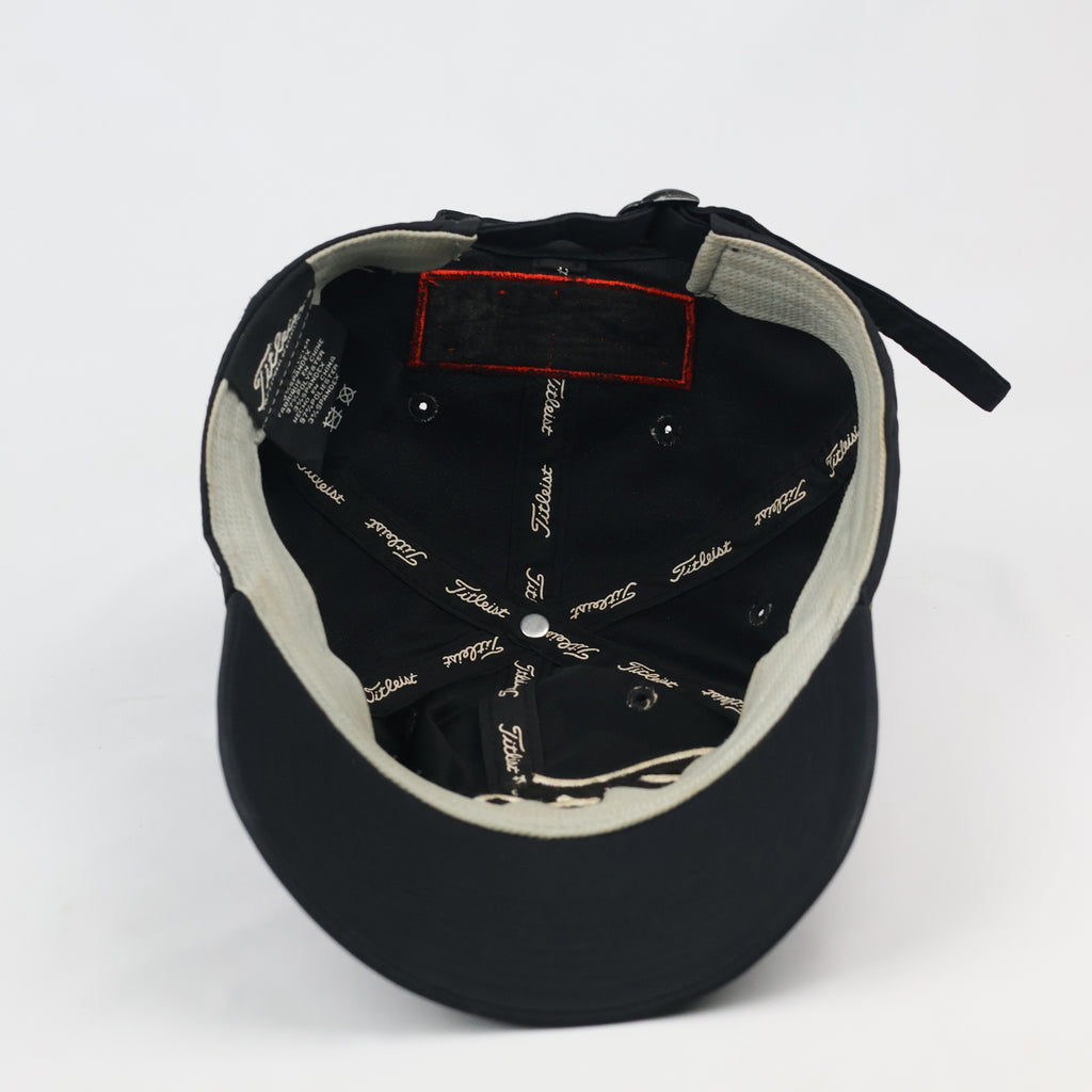 Thrifted Titleist SAM Golftime Golf Hat | Black Strapback
