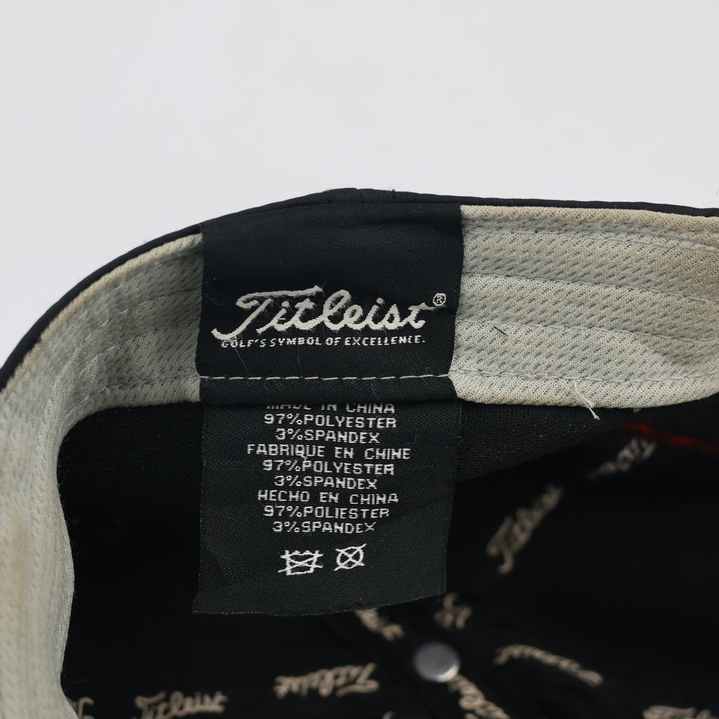 Thrifted Titleist SAM Golftime Golf Hat | Black Strapback