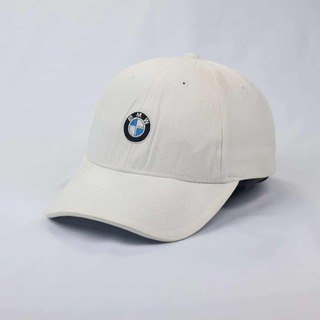 BMW Motorsport Lifestyle Collection Thrifted Cap - Minimalist White Snapback