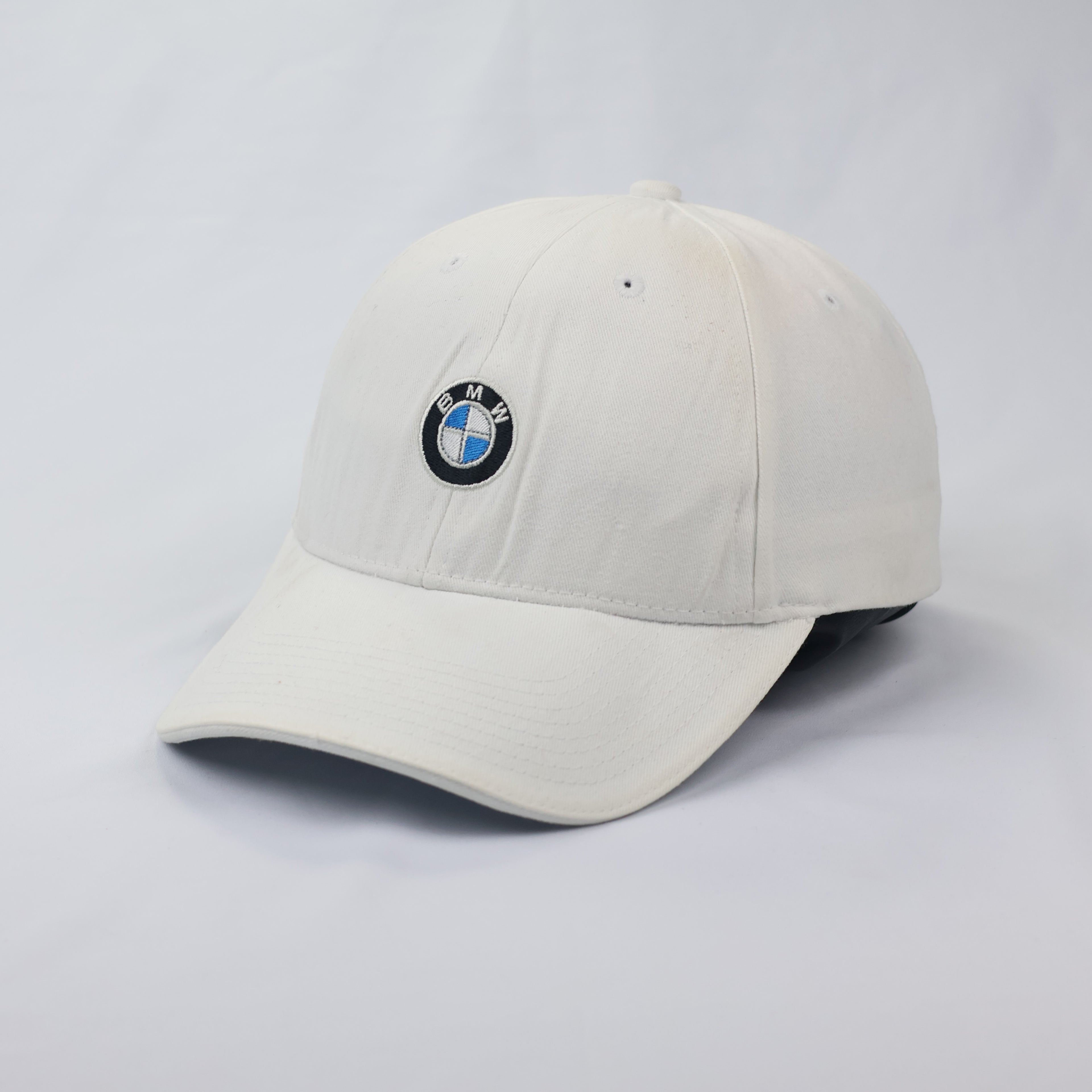 BMW Motorsport Lifestyle Collection Thrifted Cap - Minimalist White Snapback