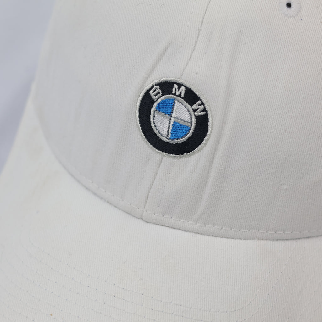 BMW Motorsport Lifestyle Collection Thrifted Cap - Minimalist White Snapback