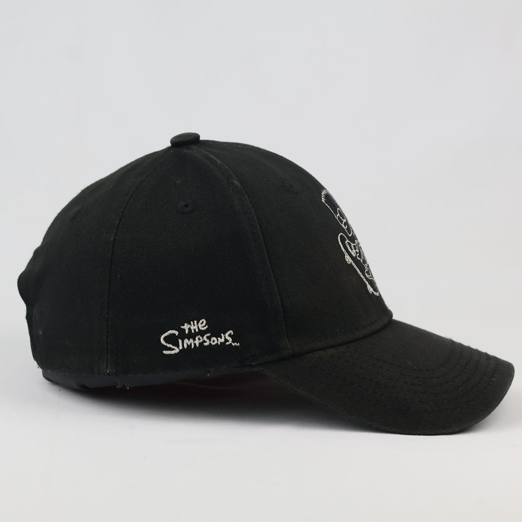 Thrifted Black Bart Simpson Skateboard Cap | Matt Groening Snapback