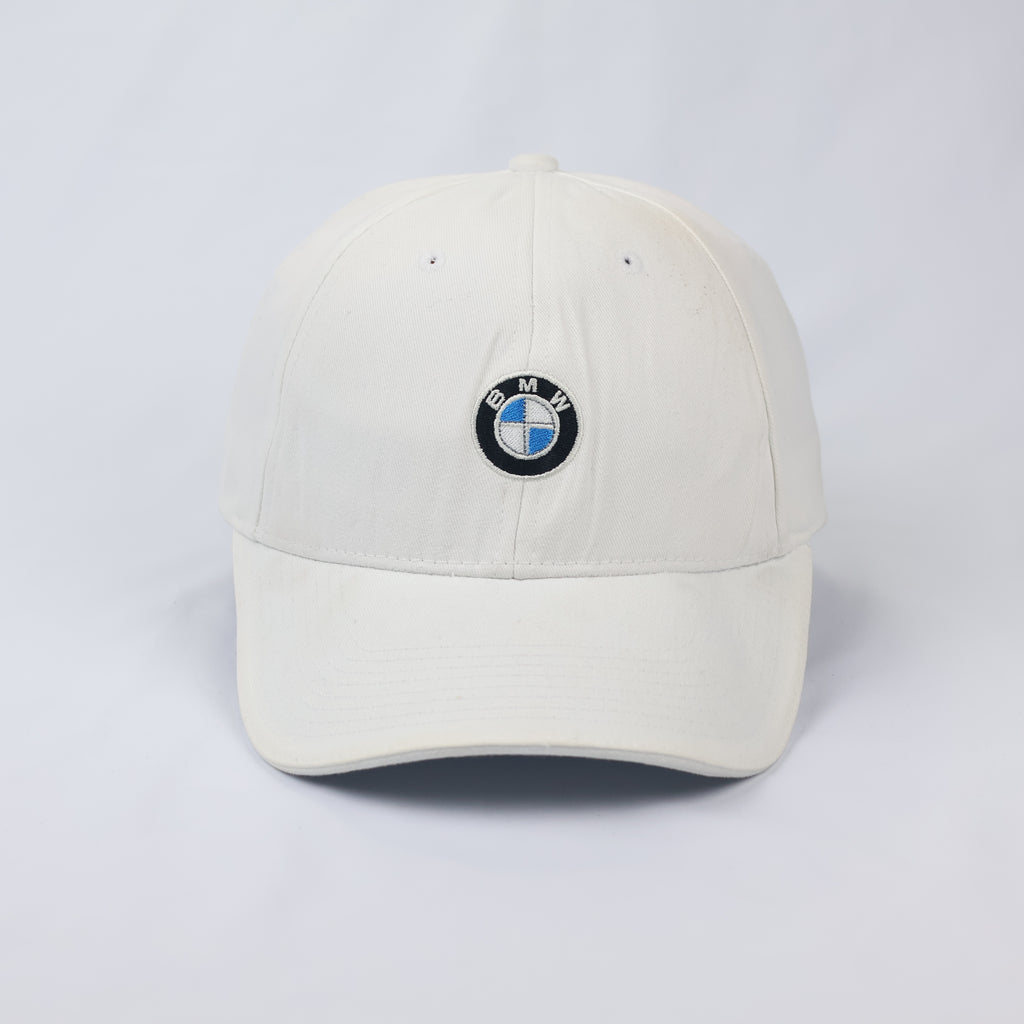 BMW Motorsport Lifestyle Collection Thrifted Cap - Minimalist White Snapback