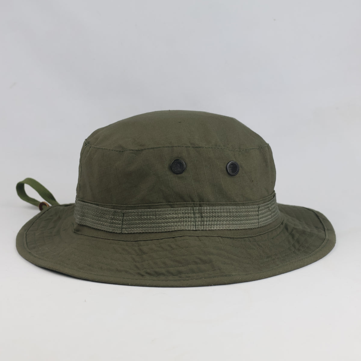 Thrifted Tactical Army Green Safari Bucket Hat (57cm)
