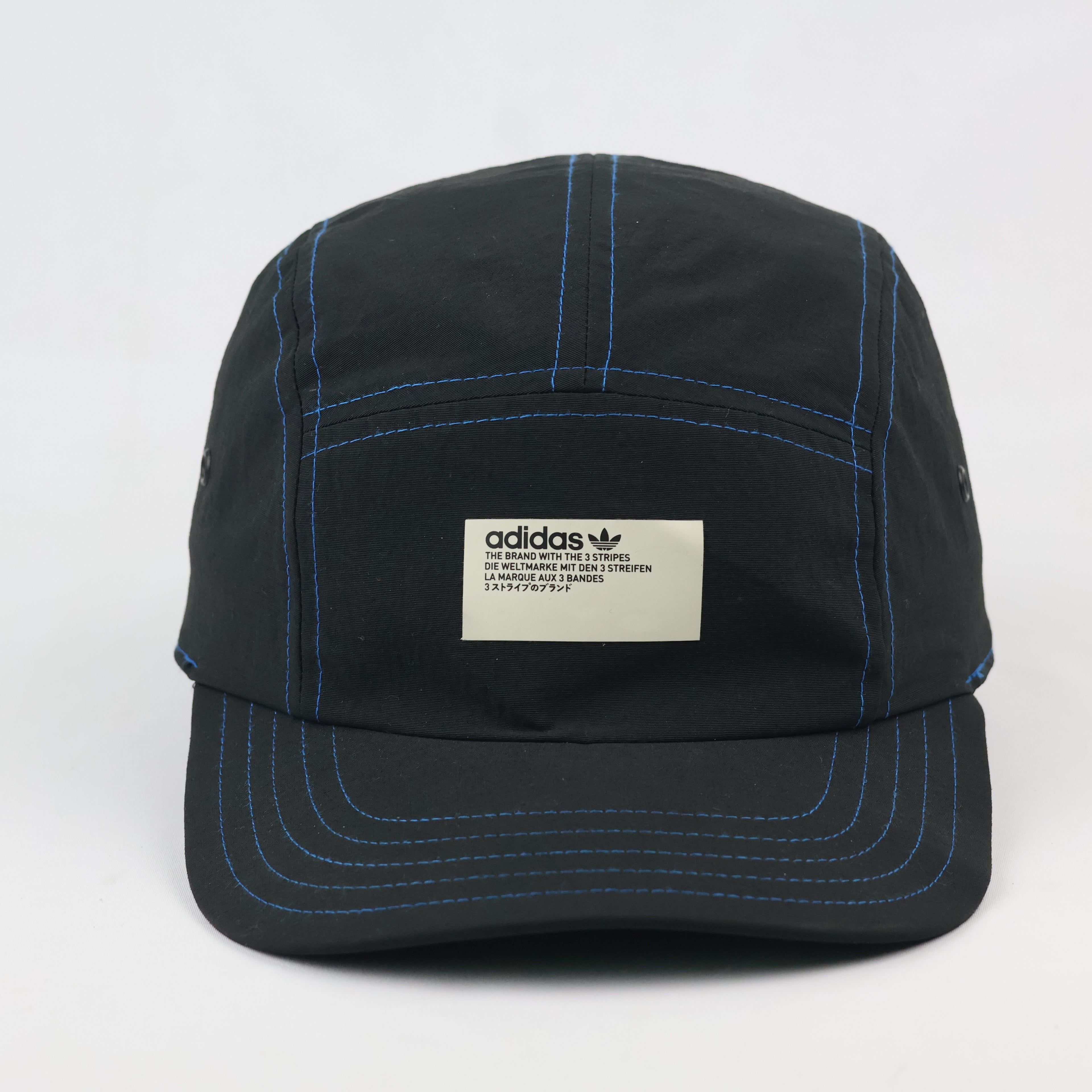 Thrifted Adidas Blue Contrast Stitch 5-Panel Cap | Size 57-59cm