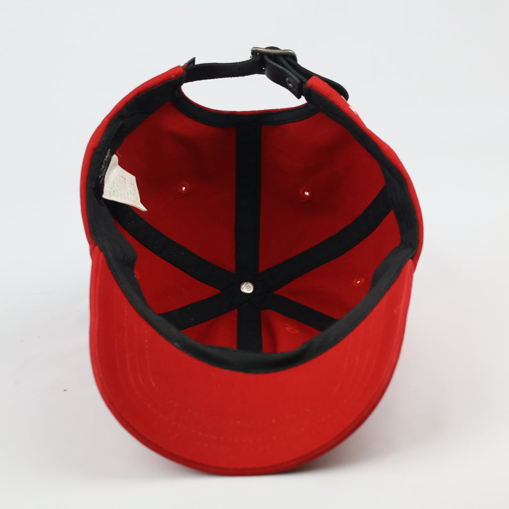 Thrifted Capten BKYLN Script Baseball Cap | Red & Black Strapback
