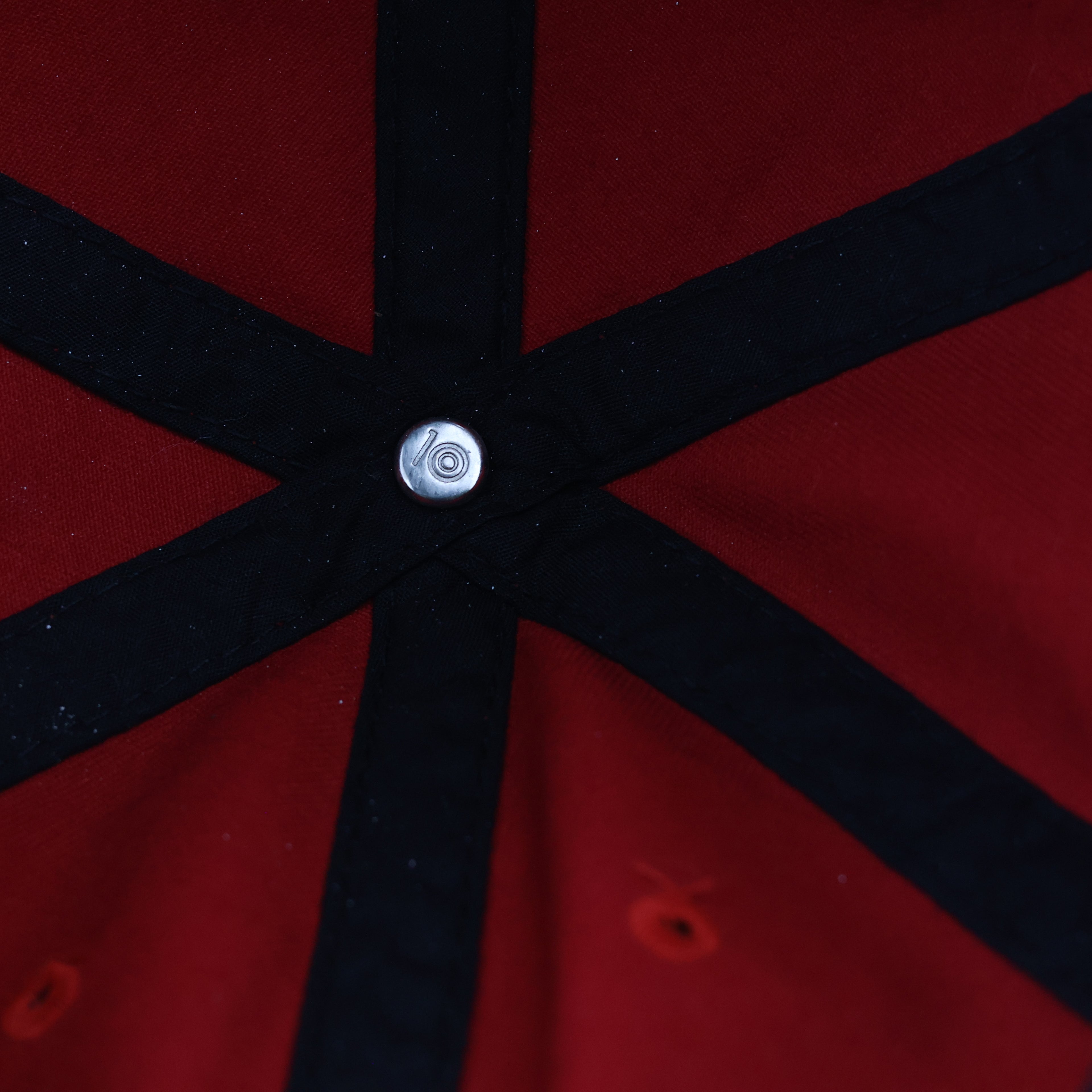 Thrifted Capten BKYLN Script Baseball Cap | Red & Black Strapback