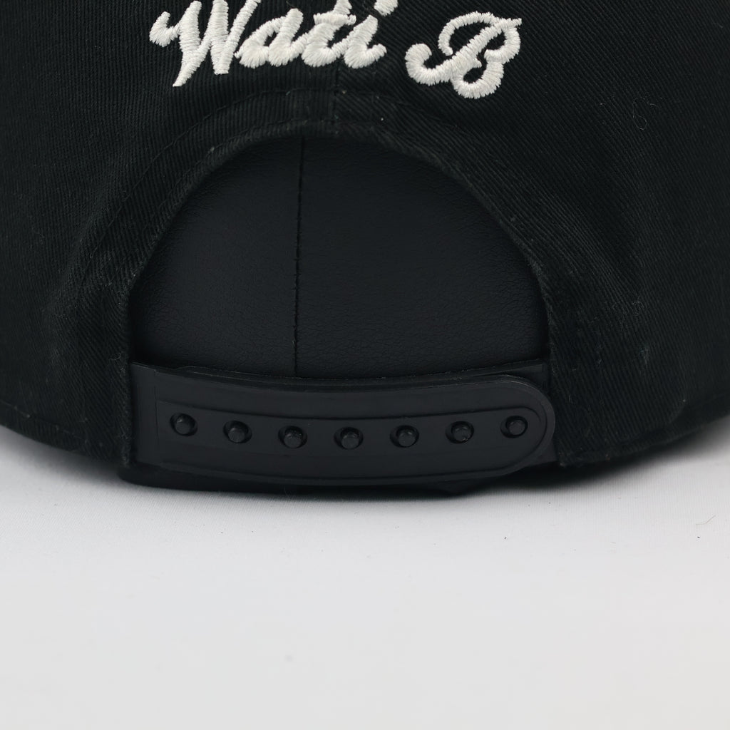 Thrifted Wati B Hip Hop Streetwear Cap | Black & White Snapback