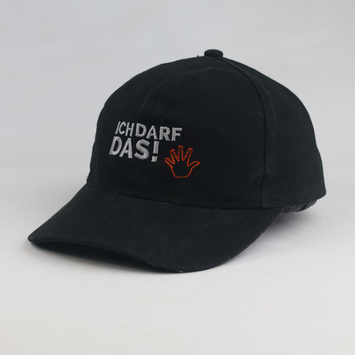 Thrifted "Ich Darf Das!" German Graphic Black Dad Hat (56-57cm) | 10604