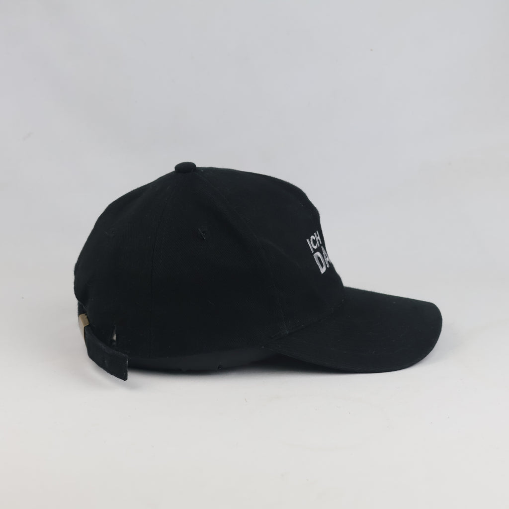 Thrifted "Ich Darf Das!" German Graphic Black Dad Hat (56-57cm) | 10604