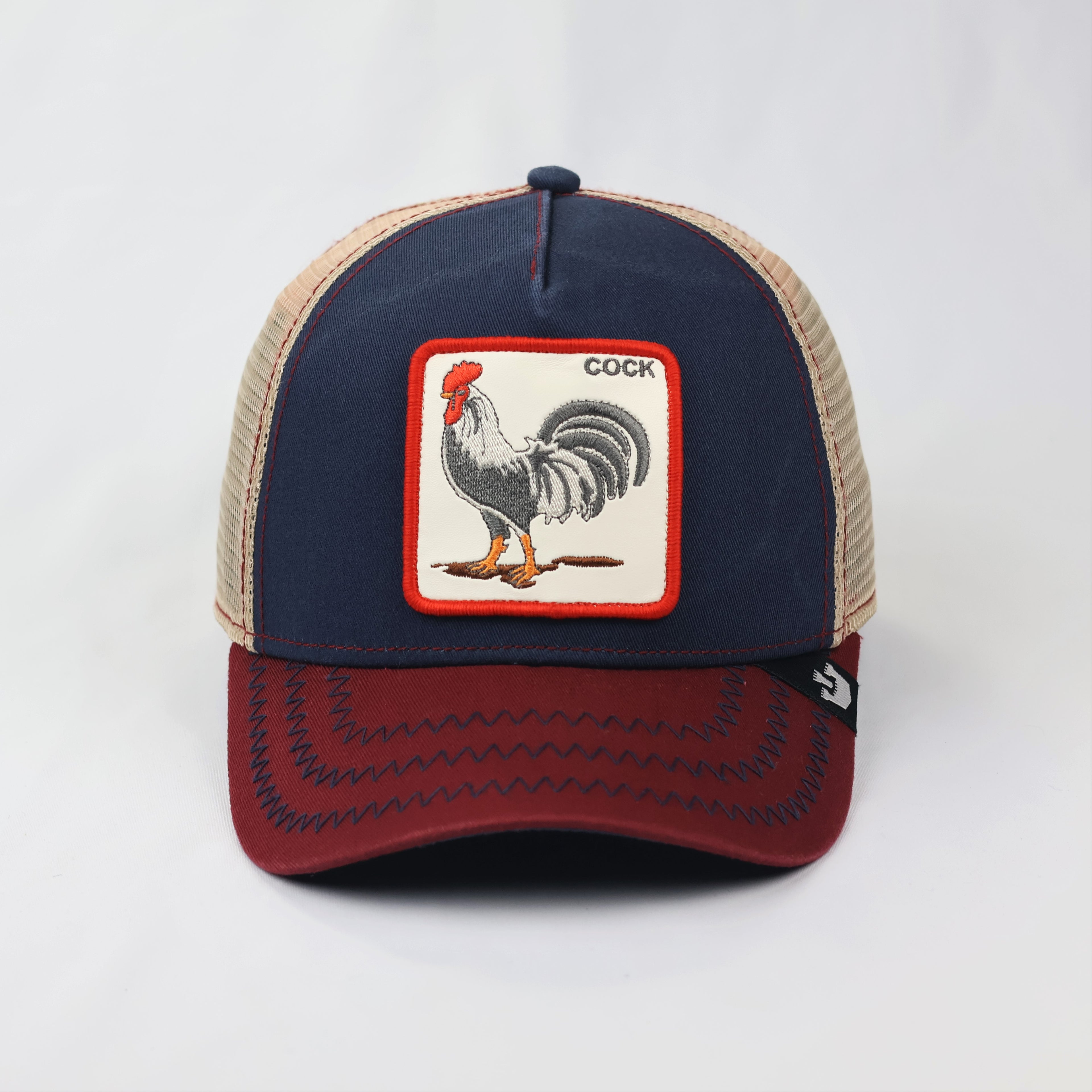 Authentic Goorin Bros. Animal Farm Thrifted Snapback - Rooster Patch - One Size