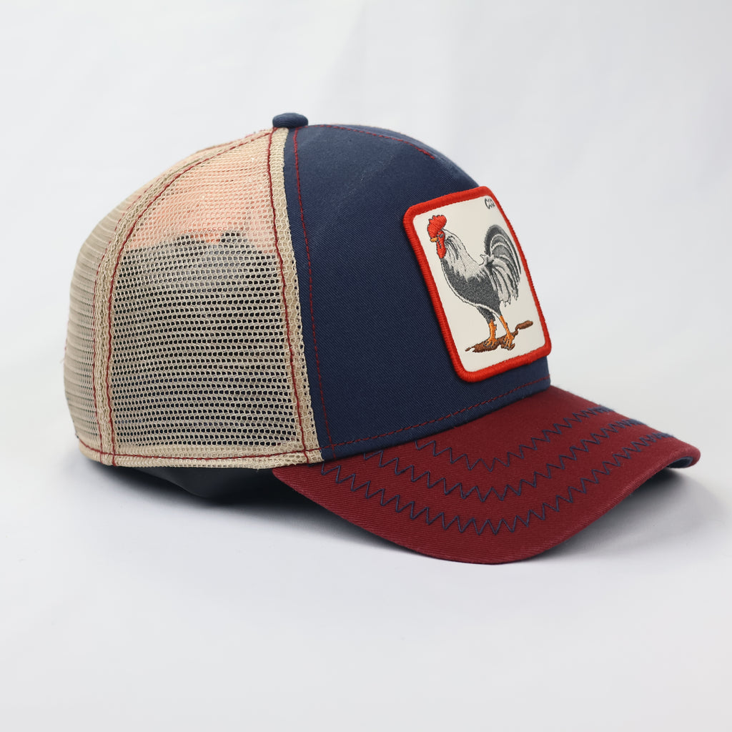 Authentic Goorin Bros. Animal Farm Thrifted Snapback - Rooster Patch - One Size